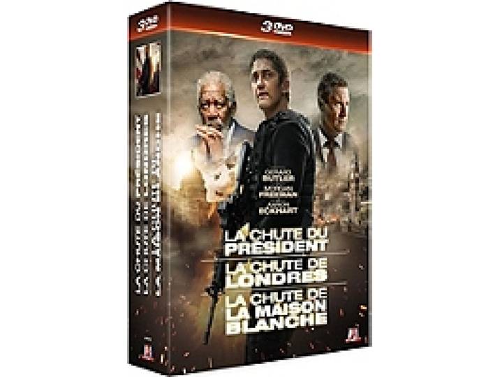 coffret trilogie la chute : la chute de la Maison Blanche ; la chute de Londres ; la chute du président