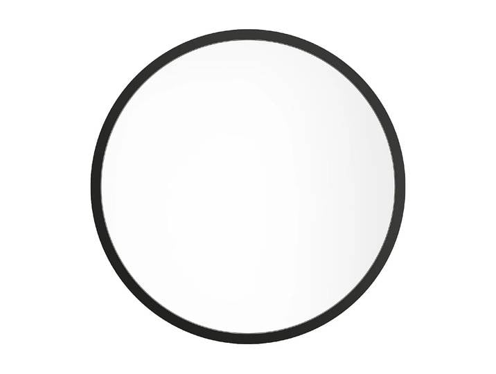 Grand miroir mural rond en bois de paulownia - D. 150 cm - Noir - ZANG