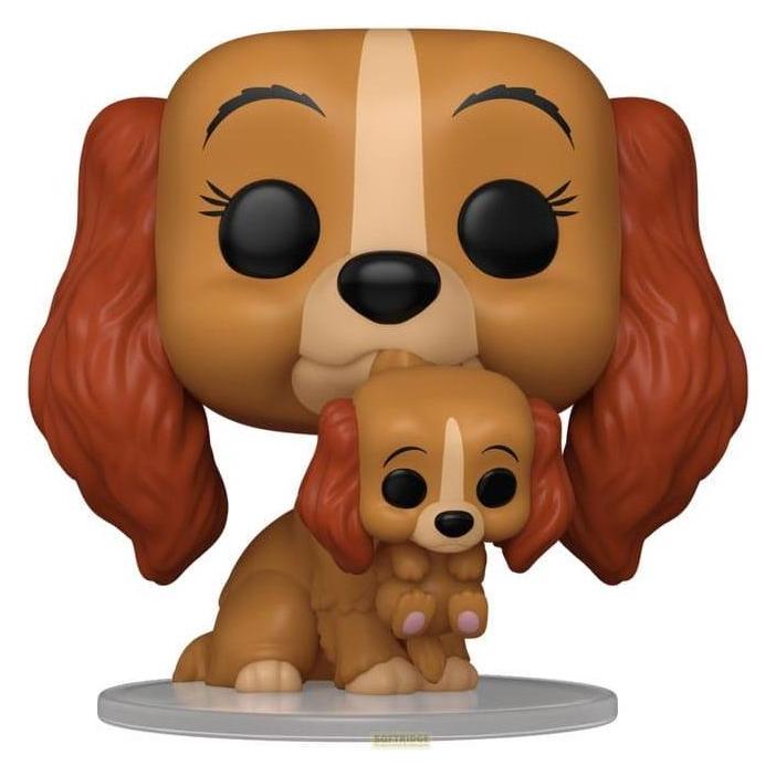 Funko Susi & Strolch POP! Disney Vinyl Figur Lady w/puppy 9 cm (FK83568)