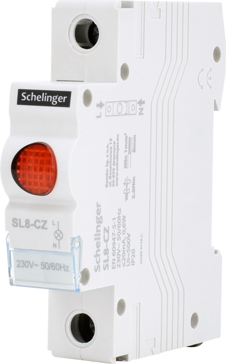 Bemko Foutindicator fase-indicator controlelamp 1-fase rood