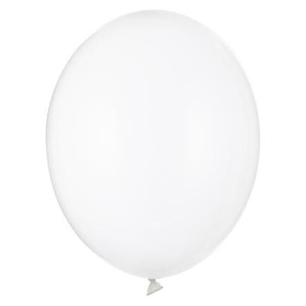 Partydeco Strong Balloons 23cm, Crystal Clear (1 pkt / 100 pc.) (100x) (39406386)