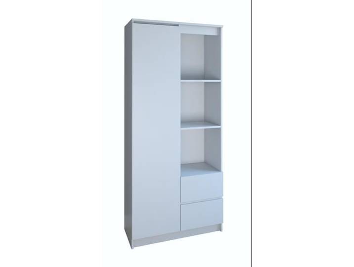 ÉTAGÈRE SEMI-OUVERTE/ BIBLIOTHÈQUE - RS-80 - BLANC