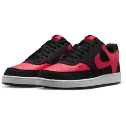 NIKE Court Vision Low Sneaker Herren 002 - black/university red-university red 44.5