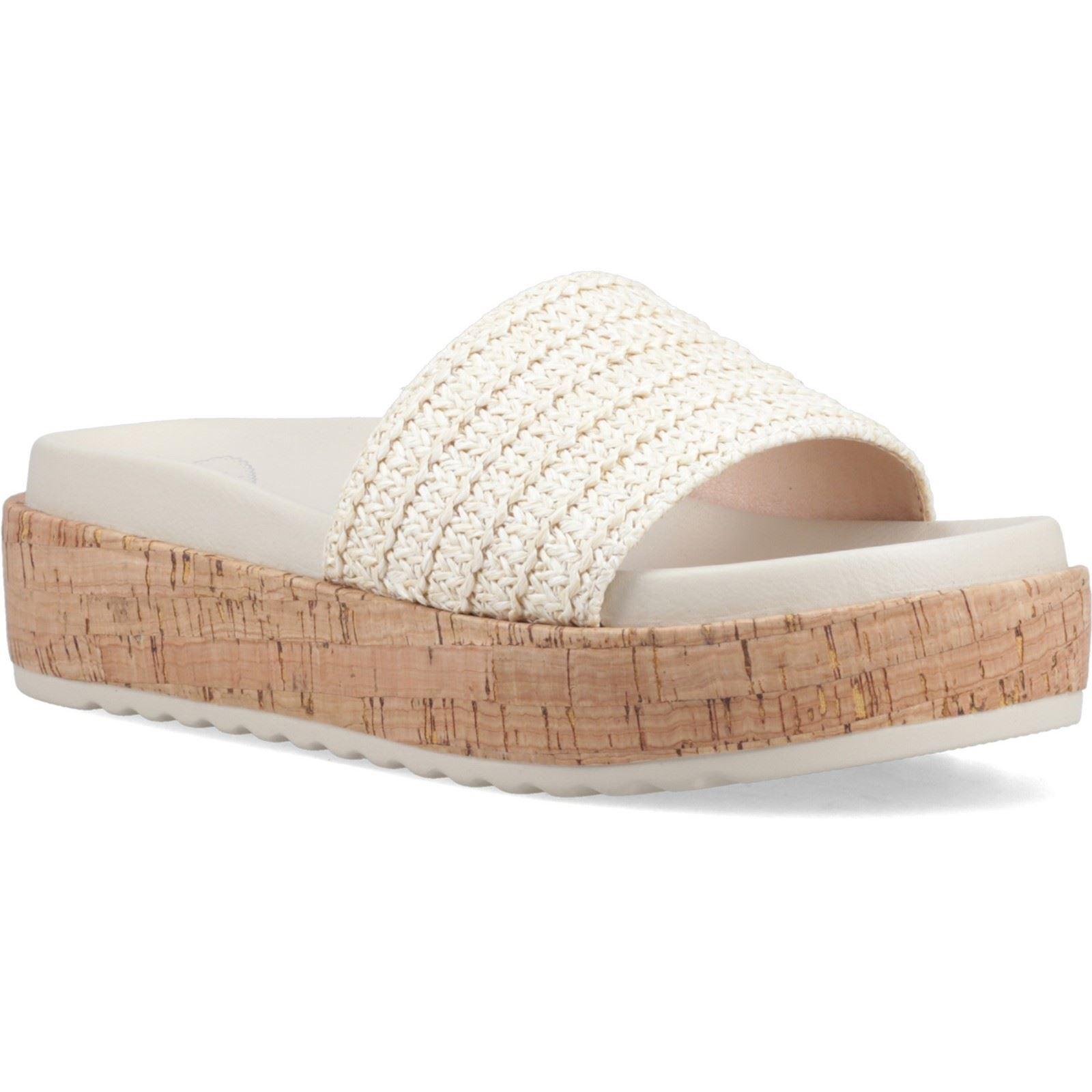 Rocket Dog Faye Alti Raffia Textil Damen Sandalen Natur