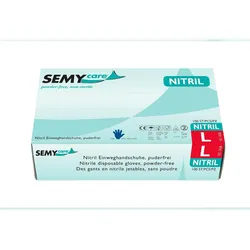 Plock GmbH SemyCare Nitril-Einweghandschuhe - blau - 1000 Einmalhandschuhe - Gr. S