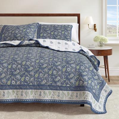 Linery & Co. Boho Floral Cotton Quilt and Sham Set