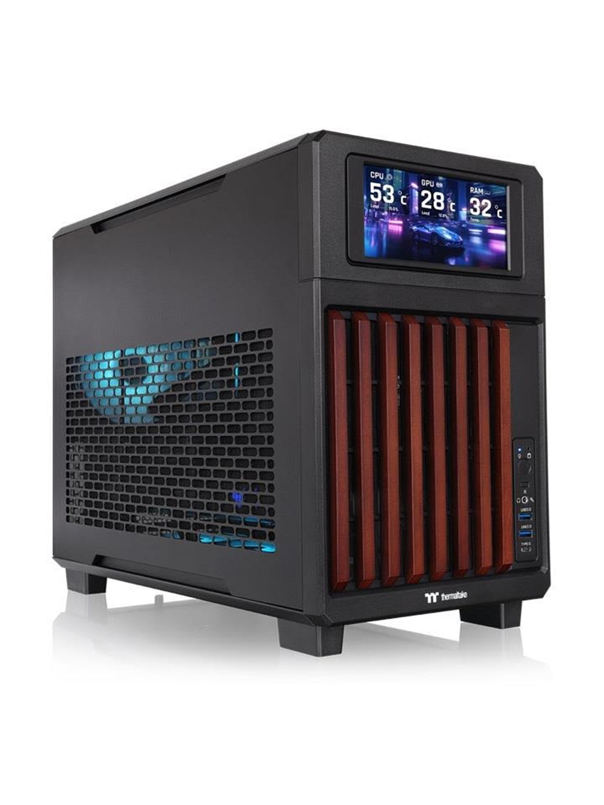Thermaltake TR200 WS - Gehäuse - Minitower - Schwarz