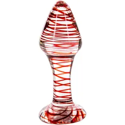 Glassvibrations, Analtoy, Glasdildo Glas Plug Rubin