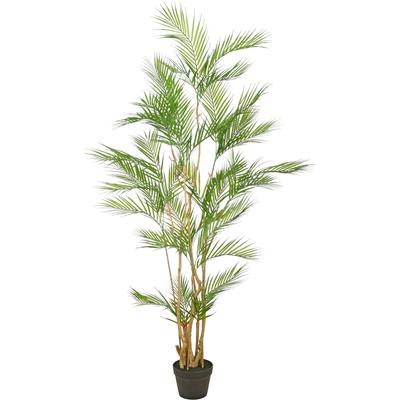 Kunstpalme CREATIV GREEN "Goldfruchtpalme", grün, H:160cm, Obermaterial: 100% Kunststoff, Kunstpflanzen, mit naturgetreuen Palmwedeln