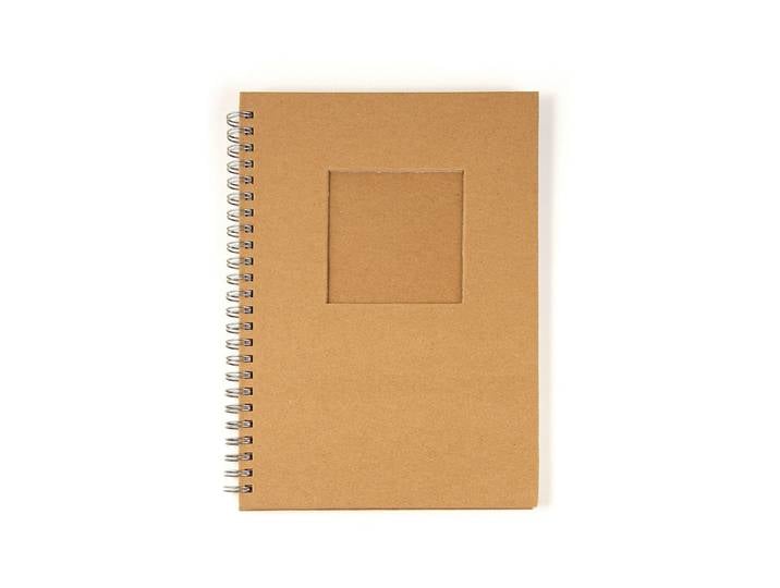 Rayher Notizbuch mit Passepartoutstanzung Herzform Quadrat A6 60 Blatt