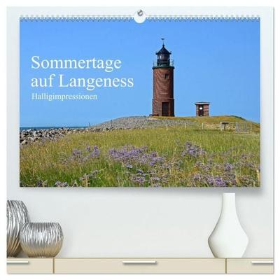 Sommertage auf Langeness (hochwertiger Premium Wandkalender 2027 DIN A2 quer), Kunstdruck in Hochglanz