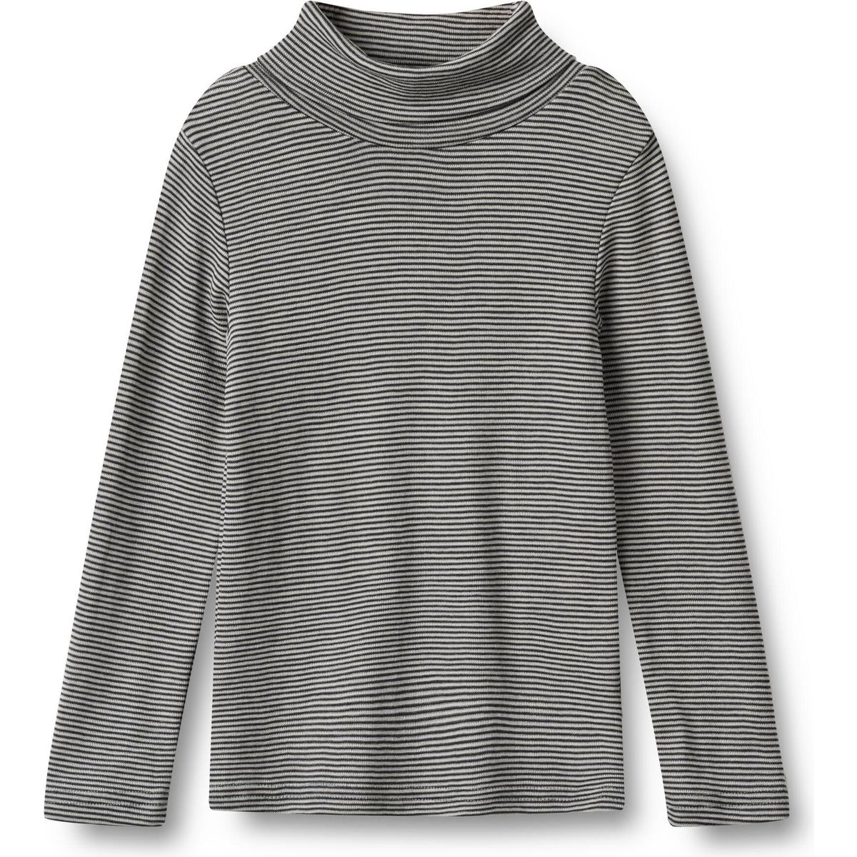 Wheat Wool T-shirt Roll Neck Aksel navy stripe (1433) 122 2245k-779-1433-122/7y