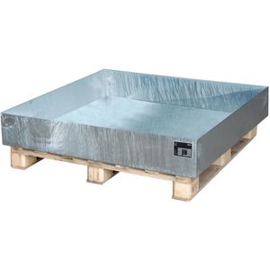 BAUER Auffangwanne 2027, aus verzinktem Stahl, 120 x 120cm, 230 Liter