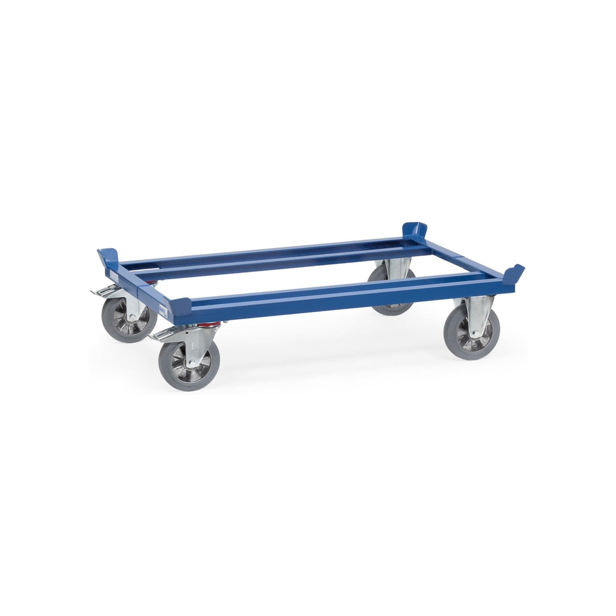 fetra Paletten-Fahrgestell 22809 - Ladefläche 810x610mm Elastic-Reifen)
