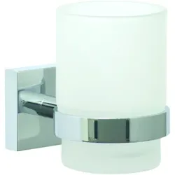 nwb Glashalter Pro 030 P03145 chrom, mit Befestigungstechnik zum Kleben