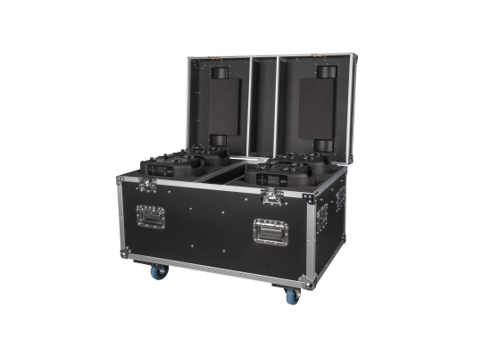 Case für 4x Showtec Xpression 2000, schwarz, Zubehörfach