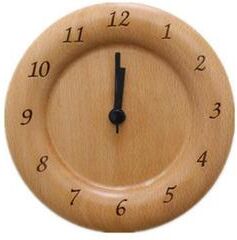 Inspired Deals Beech Wood Alarm Clock Decorative Wooden Bedside Clock For Home Study And Bedroom round Figure