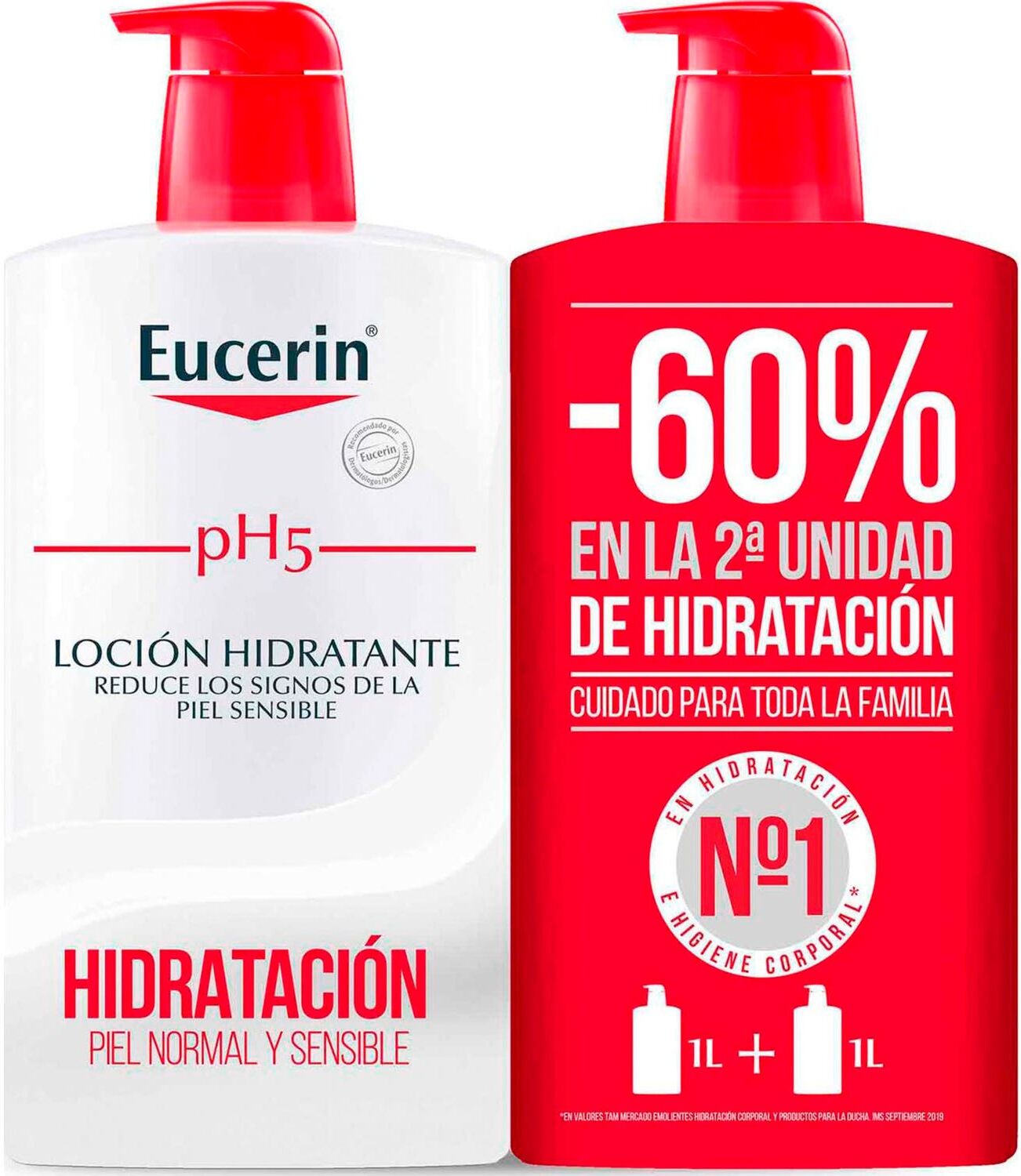 Eucerin ® pH5 Skin-Protection Pack de Loción 2 Unidades x 1L