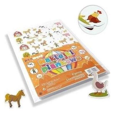 Polsirhurt Schaumstoffaufkleber Bauernhof 20x30cm 5 Stk (5 Sticker) (47591862)
