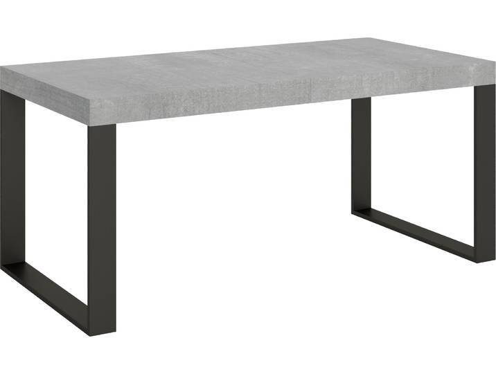 Table Extensible 90X180/284 Cm Tecno Premium Cement Structure Anthracite