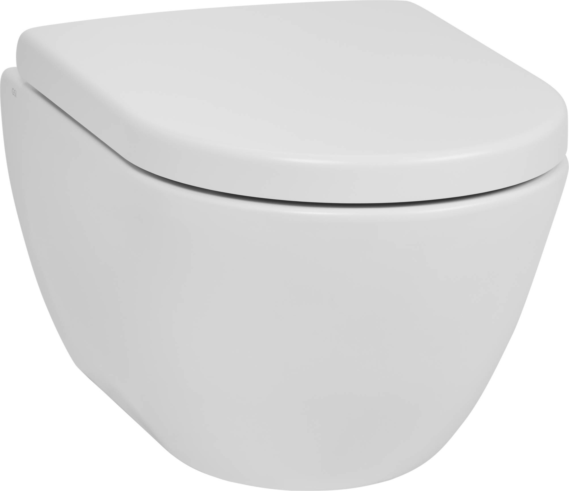 Ben Segno Wandtoilette mit WC-Sitz kompakt Nanobeschichtung Tornado-Spülung matt