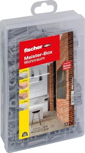 fischer Meister-Box - SX Plus Spreizdübel-Sortiment 132 Stück