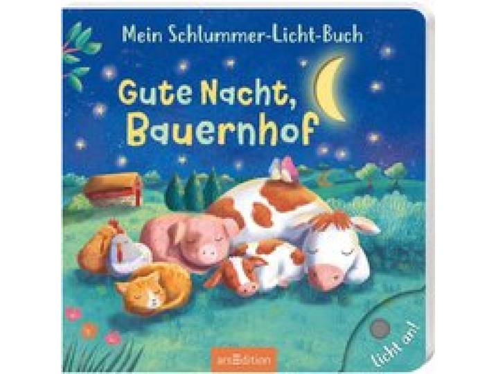 Pappbilderbuch Mein Schlummer-Licht-Buch: Gute Nacht, Bauernhof