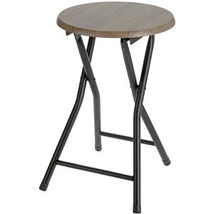 Spetebo Klapphocker 1622, Falthocker, schwarz, belastbar bis 80 kg
