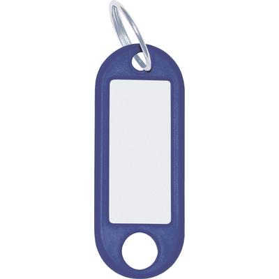 WEDO Schlüsselanhänger mit Ring 18mm blau Packung mit 100 Stück