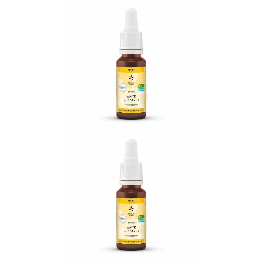 Bachblüten No.35 White Chestnut Bio 2x 2x20 ml