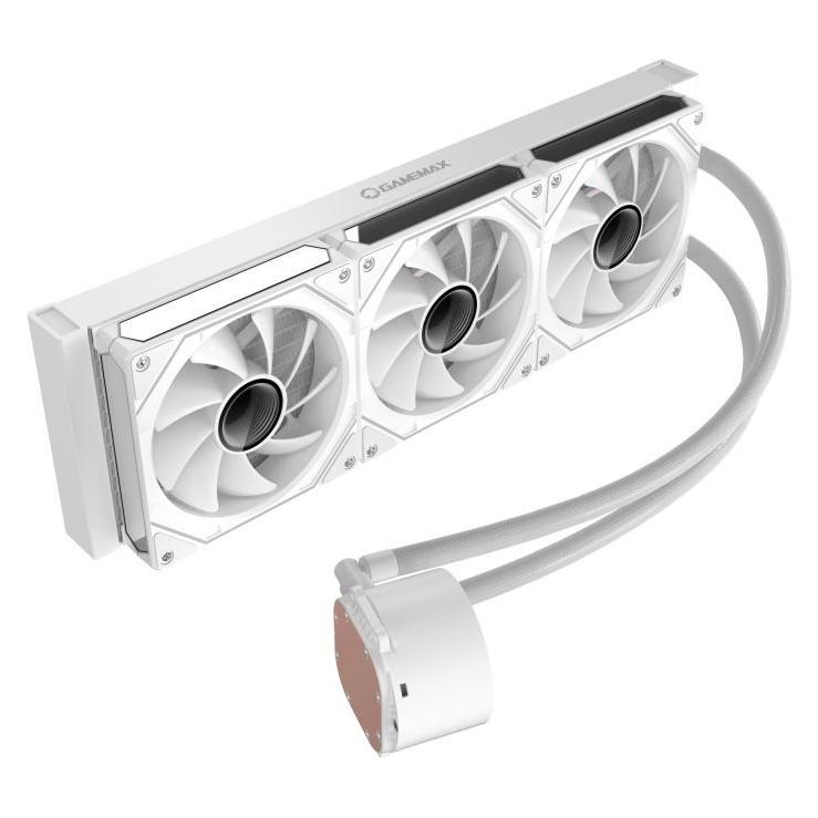 GameMax Chłodzenie wodne CPU Liquid Cooler | ICEBURG 360 DIGITAL WH | White | Intel, AMD (ICEBURG 360 DIGITAL WH)