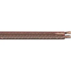 TME KLC3-20 TL - Lautsprecherkabel CCA-Leiter, 2x2,5mm2, transp., 20m-Ring