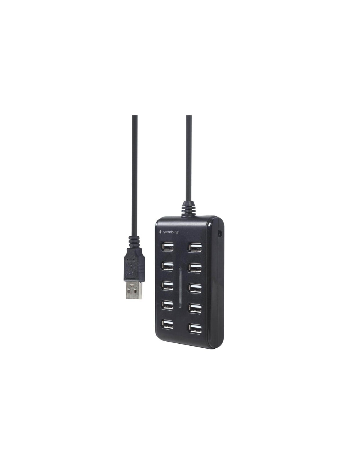 Gembird UHB-U2P10P-01 - hub - 10 ports USB-Hubs - 10 - Schwarz