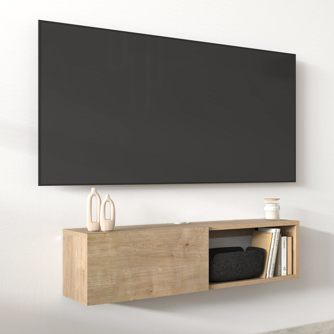 Latitude Run Berley TV Stand for TVs up to 55" Oak 55"