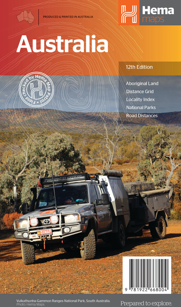 Carte générale - Australie   Hema Maps