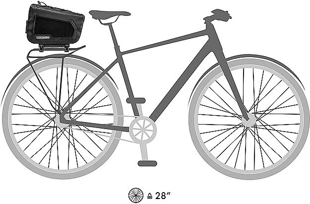 ORTLIEB Fahrrad-Packtasche E-Trunk 10L schwarz B