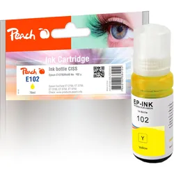Peach Tintenbehälter gelb kompatibel zu Epson No. 102 y, C13T03R440