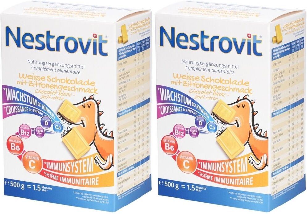 Nestrovit Weiße Schokolade Wachstum und Immunsystem x2 2x500 g