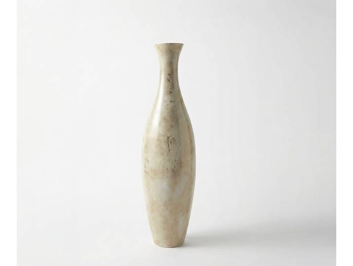 Vase Nuvia B20 x T20 x H77 cm Glas Alabaster Gold Handgemacht, Wohnaccessoires