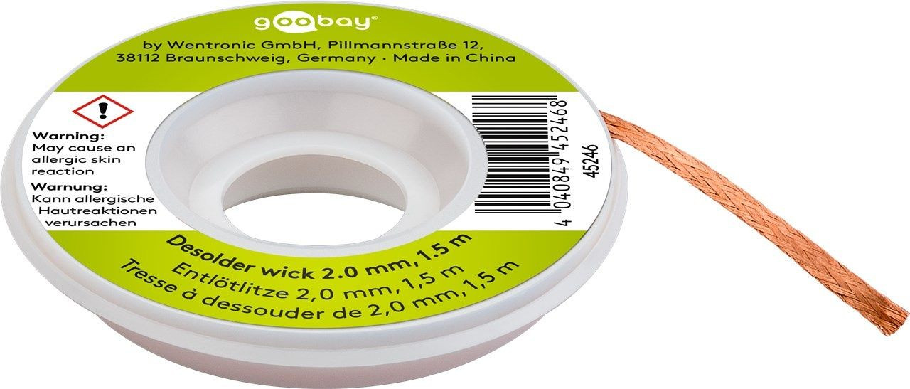 Fixpoint Goobay 45246 Desoldeerlint 2mm 1,5 meter