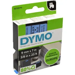 Dymo Label Band D1 40916 (S0720710) schwarz auf blau  9mm x 7m