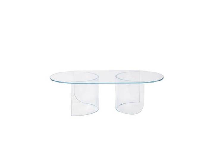 FÉST ovale glazen salontafel Plateau - transparant