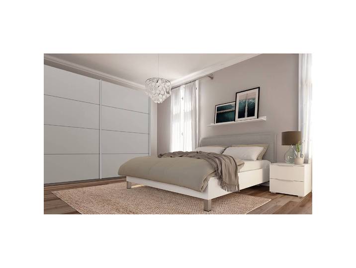Schwebetürenschrank pure 270 x 236cm Grau/Seidengrau 2 Türen
