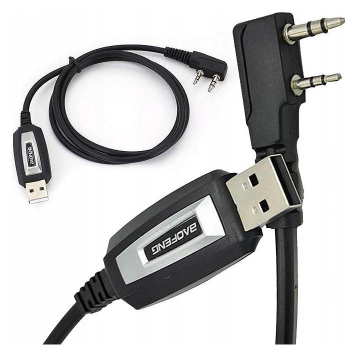 Baofeng USB-Kabel zur Programmierung von UV-5R 82 888S UV-S9 PLUS UV-13 16 17 21 Funkgeräten mit K-Stecker (UV-5R)