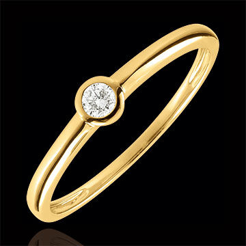 Edenly SolitÃ¤r Ring Mein Diamant - Gelbgold - 0.08 karat