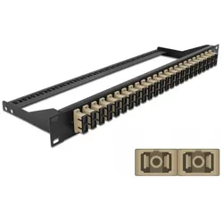 Delock 19? LWL Patchpanel 24 Port SC Duplex beige, Server Zubehör, Beige