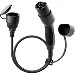 Akyga, Elektroauto Ladekabel, Adapter do stacji ładowania AK-SC-E28 Type2 / Schuko 16A 30cm (Typ F, 3.50 kW, 16 A, 0.60 m)