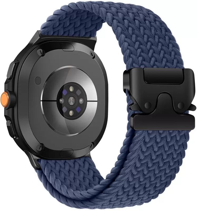 INF Geflochtenes elastisches Nylonarmband mit Fallschirmschnalle kompatibel mit Amazfit T-Rex 2 Blau