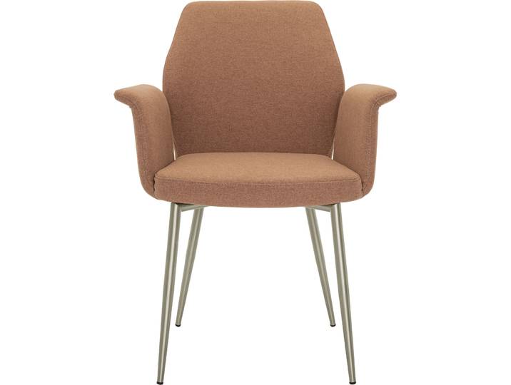 Stilvoller Stuhl Elonie Stoff, Edelstahl Dusty Pink - Stuhl