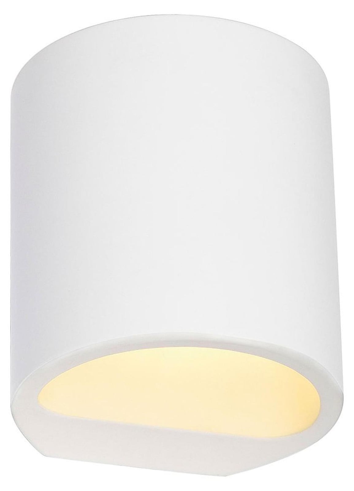SLV 148016 PLASTRA Wandlamp GL 104 ROUND, wit gips, G9 fitting, maximaal 42W